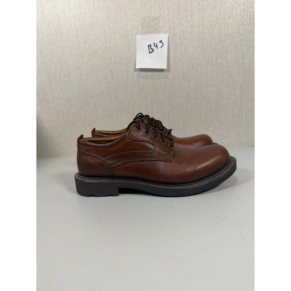 Dunham Mens by Rockport Oxford Brown Lace Up Shoes Size 8.5 D
